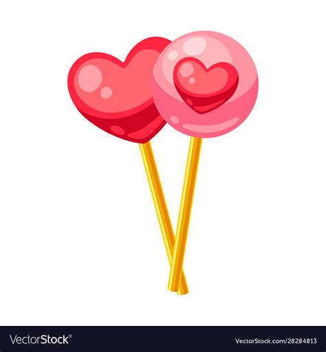 Valentines Day Pair Candy Hearts Royalty Free Vector Image