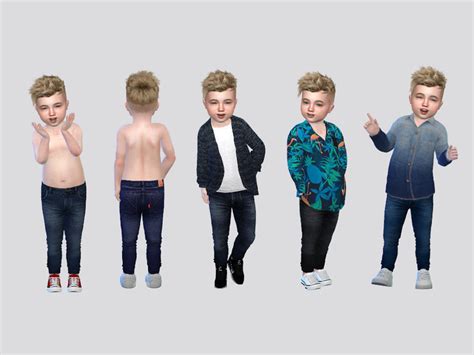 Mclaynesims Overload Jeans Kids Sims 4 Cc Kids Clothi