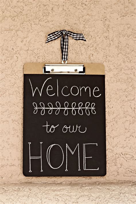 Chalkboard Clipboards Welcome To Our Home Sign Organize And Decorate