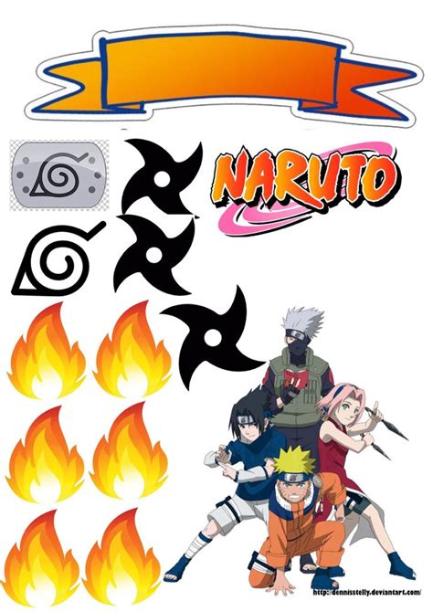 Topper Naruto Fiesta Naruto Cumpleaños De Naruto Decoración De Unas