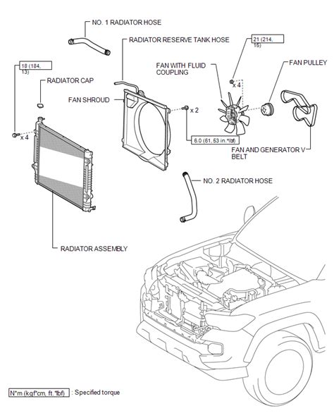 Toyota Tacoma 2015 2018 Service Manual Components Engine Assembly
