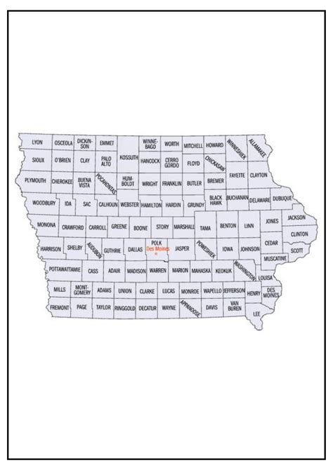Iowa County Map Map Of Ia Counties And Cities