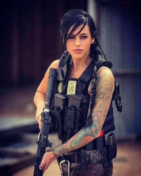 Alex Zedra Model Professional Shooter Military Girl Fighter Girl Army Girl