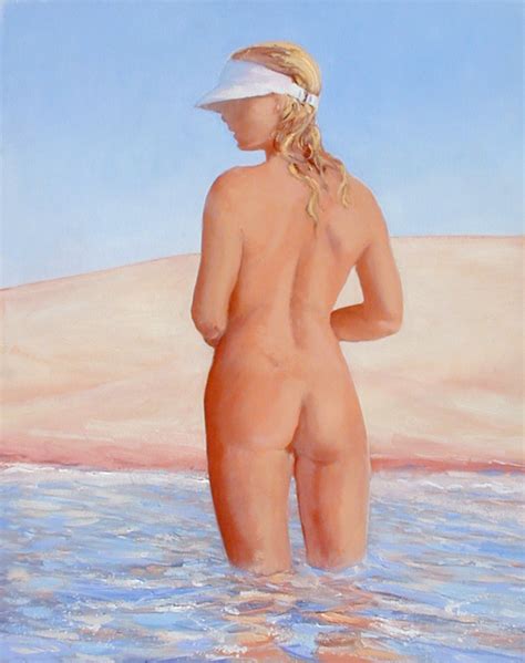 Nude Cooling Off Fish Art Prints By Rod McArter
