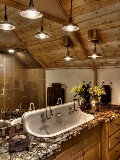 29 awesome rustic style bathroom lighting fixture designs to complete your new bathroom in a