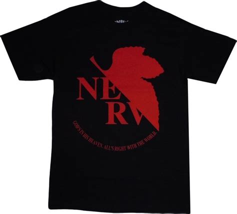 Jual Neon Genesis Evangelion Anime Nerv Logo Licensed Adult Shirt S 2xl
