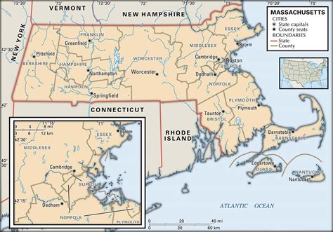 Massachusetts County Maps Interactive History And Complete List