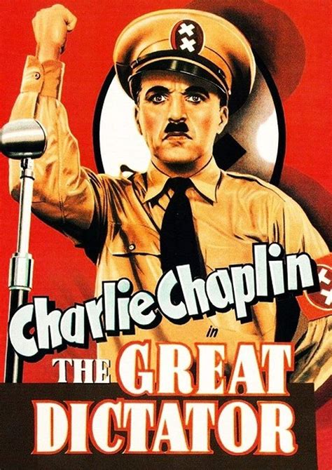 Poster Affiche The Great Dictator Charlie Chaplin Vintage Movie
