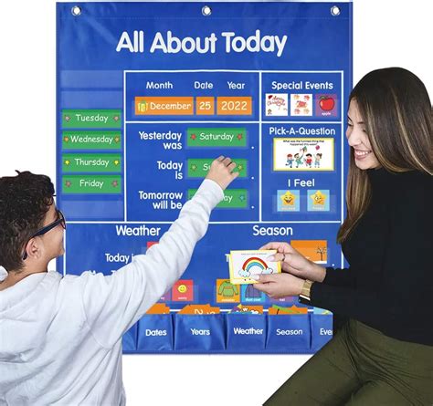 Buy All About Today Learning Center Pocket Chart Classroom Daily