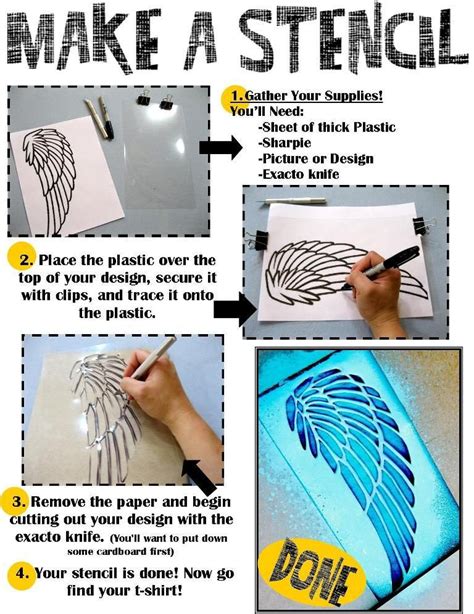 Diy Stencil Make A Stencil Then Arm Teens With Spray Paint How To