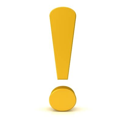 Watch out! similarly, a bare exclamation mark (with nothing before or after) is often established. Exclamation Point Gold Exclamation Mark 3d Sign Symbol ...
