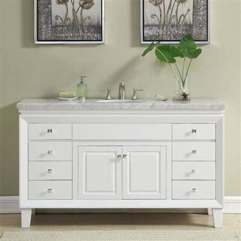 Visit our website or showroom and choose.lowe's home improvement store sells many other products. Silkroad Exclusive 60-in White Single Sink Bathroom Vanity ...
