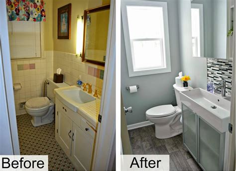 From horrid green to chic and classy. Bathroom Remodeling Ideas for Small Bath - TheyDesign.net - TheyDesign.net