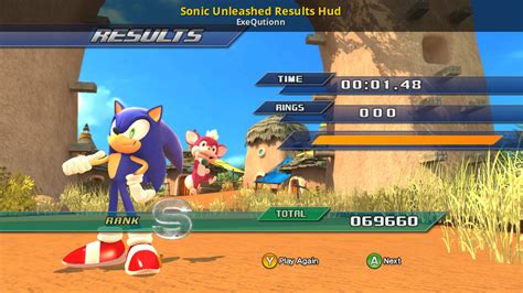 sonic unleashed results hud [sonic generations] [mods]