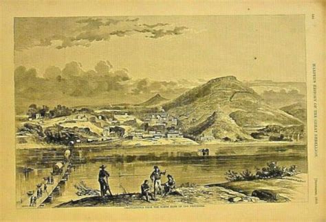 Chattanooga Tn From The North Bank Of The Tennessee River Civil War