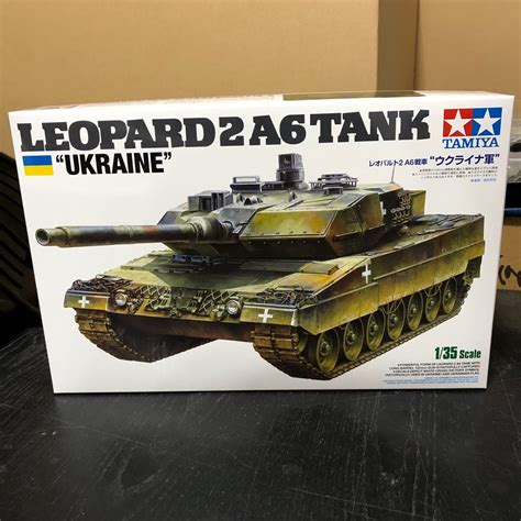 1 35 Tamiya Ukraine Leopard 2A6 Tank Model Kit Hobbies Toys Toys