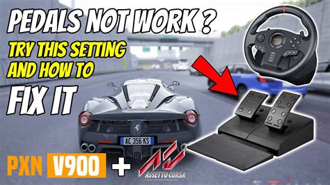How To Setup PXN V900 Steering Wheel Not Work On Assetto Corsa YouTube
