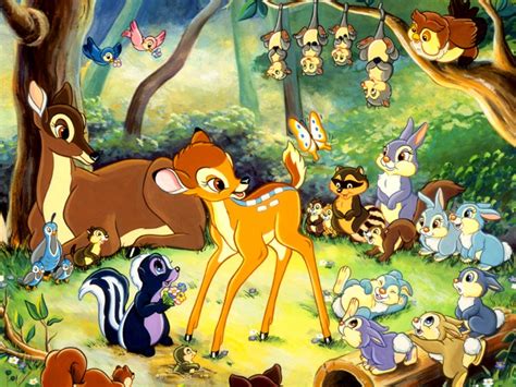 Sonhando Com Cores Bambi Disney Animação Longa Metragem Produzido