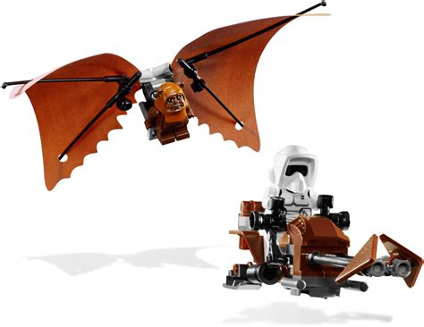 Lego Ewok Glider The Ewok Which Should Be Attached Right To The Wings Hangs Far If You Pick Up
