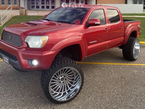 Wheel Offset 2012 Toyota Tacoma Aggressive 1 Outside Fender