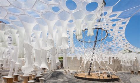 Moma Ps1 Unveils Futuristic Solar Canopy That Reacts To Heat Sunlight