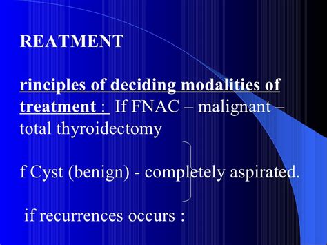 Management Of Solitary Thyroid Nodule