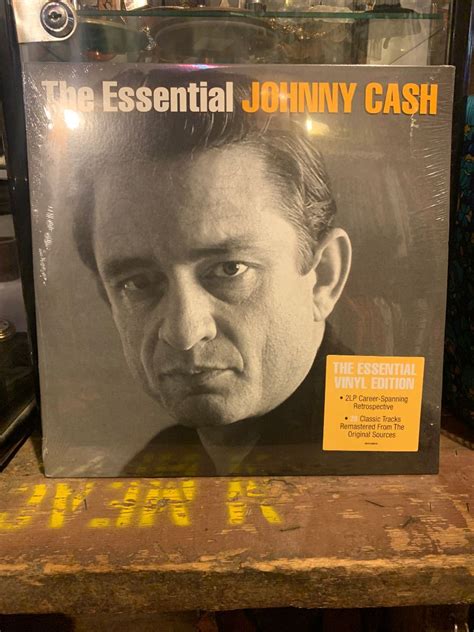 Johnny Cash The Essential Johnny Cash Vinyl Record Boardwalk Vintage