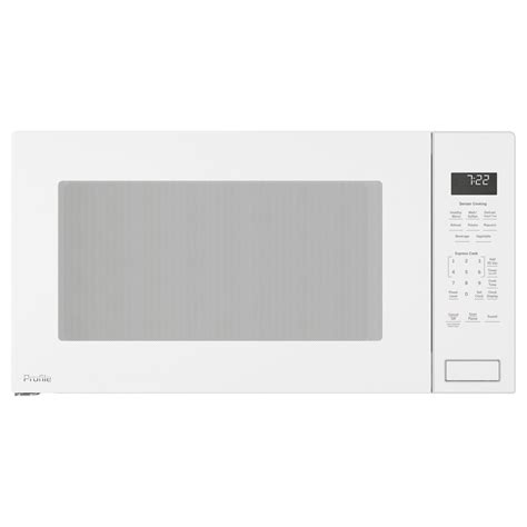 Ge 22 Cu Ft 1100 Watt Countertop Microwave White At
