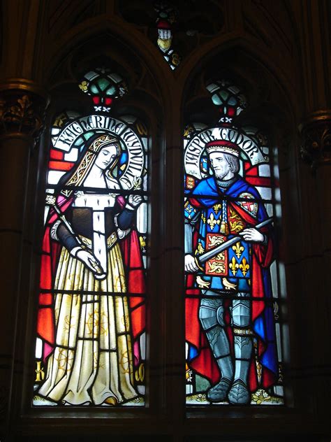 February 1450.3,4 she married, secondly, edmund tudor, 1st earl of richmond, son of sir owen tudor and catherine de france, on 1 november 1455 at bletsoe castle. Stained Glass at Cardiff Castle | A stained glass panel in ...