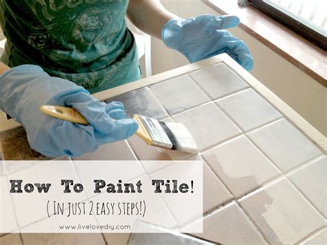 How to tile over tile. How To Paint Tile and Update Your Kitchen | LiveLoveDIY ...