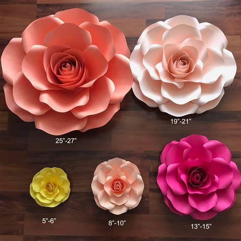 This post contains affiliate links from amazon and/or cricut.com. Paper Flowers SVG Combo of 5 sizes Rose Paper Flower ...
