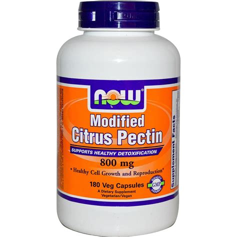 Now Foods, Modified Citrus Pectin, 800 mg, 180 Veggie Capsules - Mega ...