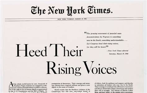 The Civil Rights Heroes The Court Ignored In New York Times V Sullivan