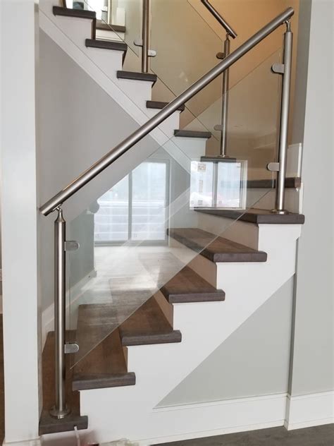 What A Beauty Glass Railings Look Incredibly Great On Any Staircase