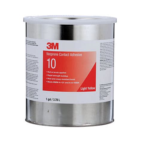 3m™ Neoprene Contact Adhesive 10 Light Yellow 1 Gallon Can 4case