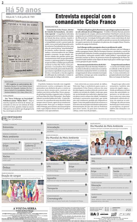 Edição De 08 A 10 De Junho De 2019 Jornal A Voz Da Serra