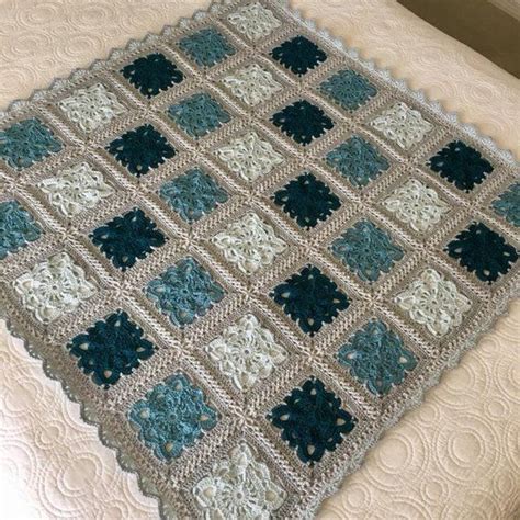 Willow Square Baby Blanket Etsy Crochet Bedspread Pattern Crochet