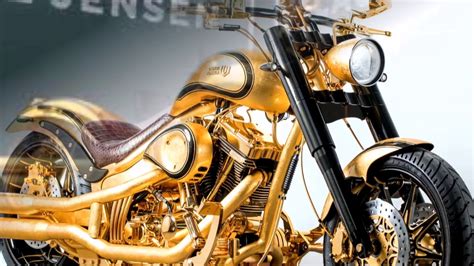 Motorcycle Made Of Gold In Dubai Youtube