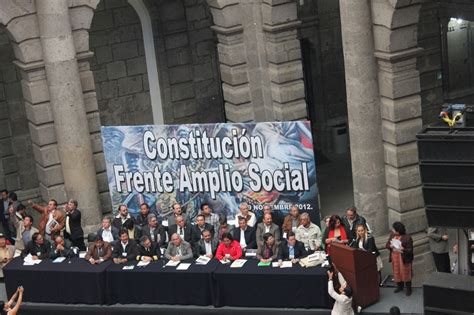 Former president josé mujica is a member of the party. Union: Constitución del Frente Amplio Político y Social