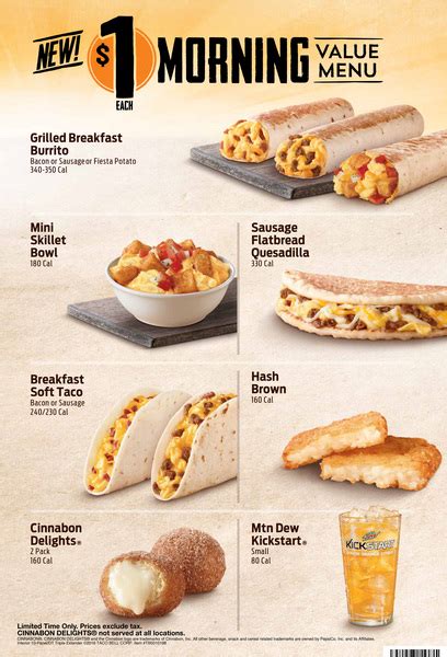 This Week In Taco Bell Taco Bell Introduces 1 Breakfast Menu For