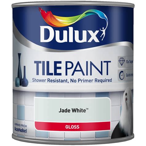 Dulux Tile Paint 600ml Jade White Diy Bandm