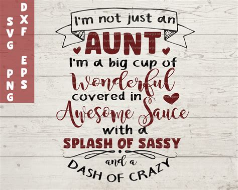 Im Not Just An Aunt Svg Svguniquecreative Free Svg