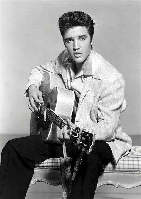 Elvis Presley On Guitar 1957 Photographic Print For Sale