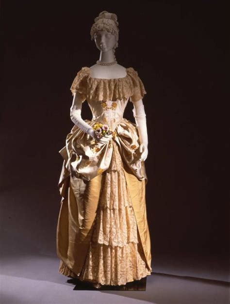 Evening Dress Ca 1884from The Galleria Del Costume Di Palaz