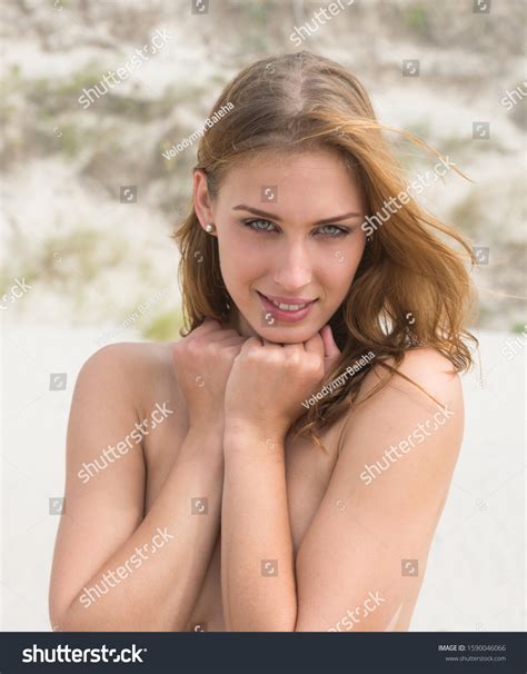 Beautiful Nude Woman Posing On Sea Stock Photo Shutterstock