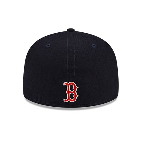 Official New Era Boston Red Sox Mlb Leafy Front Otc 59fifty Fitted Cap