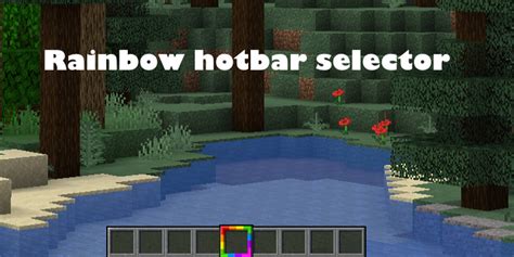 Rainbow Hotbar Selector Minecraft Texture Pack