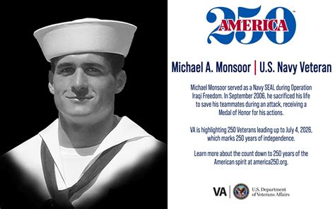America250 Navy Veteran Michael Monsoor Va News