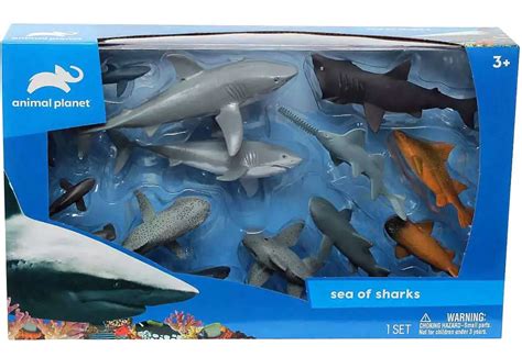 Animal Planet Sea Of Sharks Exclusive 14 Piece Figure Play Set