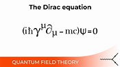 The Dirac Equation - 4.3 - YouTube